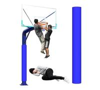 SRNSAEB 6 9 11 14 16 22 CM Foam Pole Protector Padding, Basement Pole Bumper Pad/Round Basketball Post Padding Wrap Around for Metal/Concrete/Cement Columns(Blue,Dia 90mm (3 1/2in))