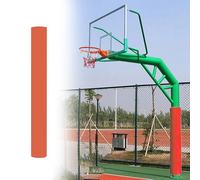 SRNSAEB 6 9 11 14 16 22 CM Foam Pole Protector Padding, Basement Pole Bumper Pad/Round Basketball Post Padding Wrap Around for Metal/Concrete/Cement Columns(Orange,Dia 90mm (3 1/2in))