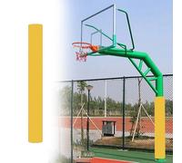 SRNSAEB 6 9 11 14 16 22 CM Foam Pole Protector Padding, Basement Pole Bumper Pad/Round Basketball Post Padding Wrap Around for Metal/Concrete/Cement Columns(Yellow,Dia 114mm (4 1/2in))