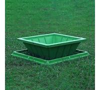 SRNSAEB Embedded Outdoor Sewage Square Covering, Hidden Septic Lid Cover Decorative, Commercial Manhole Covers Replacement Fill Dirt Asphalt Concrete Gravel(70x70cm (28x28in))