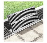 SRNSAEB Plastic Replacement Trench Drain Grates, Anti-Slip Sewer Drain Cover Plate/Channel Drainage Grating, Detachable Floor Drain Grating for Garden/Basement/Walkway(40x60x4cm (15.7x23.6x1.6in))