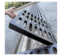 SRNSAEB Sidewalk Drain Grate & Trench Drain Grates and Covers, Outdoor Metal Floor Drain Grate, Commercial Home Garage Patio Hotel Factory Basement Drainage Grating(2Pcs,35x50x4cm(14x20x1.6in))