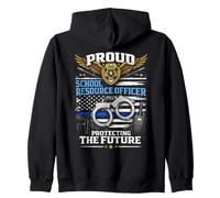SRO School Resource Officer Protecting The Future Zip Hoodie