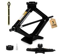 SROCHN Scissor Jack Kit 3 Ton, Universal Car Jack Kit with Hex Wrench, Maximum Height Up to 45cm, Portable Jack Set for Car, SUV, MPV