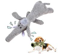 SROCOPT Dog Toys for Aggressive Chewers, Interactive Super Chewer Dog Toy for Aggressive Chewers Small Medium Large Breed, Plush Dog Toys to Keep Them Busy (Gray)