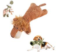 SROCOPT Dog Toys for Aggressive Chewers, Interactive Super Chewer Dog Toy for Aggressive Chewers Small Medium Large Breed, Plush Dog Toys to Keep Them Busy (Yellow)