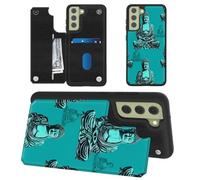 SROJDHFJB Buddha for Samsung Galaxy S25 Wallet Case with Card Holder, RFID Blocking Flip Soft PU Leather Kickstand Magnetic Closure Slim Purse Phone Case for Samsung Galaxy S25