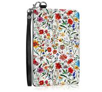 SROJDHFJB Mini Credit Card Holder Wallet for Women, RFID Blocking Small Card Case, Splendid Flowers, Minimalist