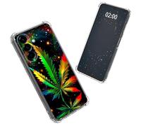 SROJDHFJB Rainbow Weed for Samsung Galaxy A36 5G, Slim Clear Soft TPU Phone Case for Galaxy A36 5G, Shockproof Four-Corner Protection, Lightweight Anti-Scratch Protective Case