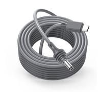 SROMGEE Starlink Mini USB C to DC Power Cable 16.5FT/5M Starlink Mini Cable 18AWG PD 100W USB Type C to Barrel Power Cord 5.5 * 2.1mm Compatible with 100W+ PD Source Waterproof