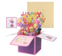 Srotmirw 30th Birthday 3D Pop Up Card, Happy 30th Birthday Explosion Box Greeting Card with Balloon & Gift Box Design, 30th Birthday Card for Men Women Friends 30th Birthday Gift & Party Decoration