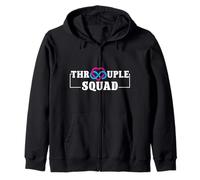 Srouple Squad Polyamory Polyamorous Infinity Heart Zip Hoodie