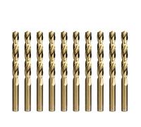 SROUPSUTKK 1.0-13mm Cobalt Coated Twist Drill Bit Set HSS M35 Gun For Wood/Metal Hole Cutter Power Tools drill bit(3.0mm,10pcs)