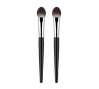 SROUPSUTKK 1/2Pcs Peach Heart Blusher Brush - Small Flat Precise For Powder/Cream/Liquid Blush, Makeup Tool Makeup Tools(2pcs B)