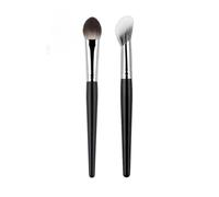 SROUPSUTKK 1/2Pcs Peach Heart Blusher Brush - Small Flat Precise For Powder/Cream/Liquid Blush, Makeup Tool Makeup Tools(2pcs A and B)
