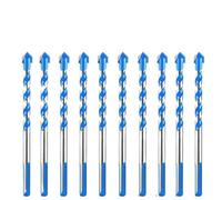 SROUPSUTKK 10PCS 6mm Tungsten Carbide Drill Bits Set for Electric Bench Ceramic Wall Tile Marble Hole Saw Diamond Drilling drill bit(Blu)