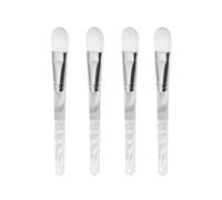 SROUPSUTKK 12/6/2pcs Facial Mask Brushes Set Face-Mask Applicator Soft Application Brush With Clear Plastic Handle Makeup Tools(Tongue type-4pcs)