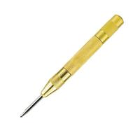 SROUPSUTKK 1PC 5 Inch Automatic Center Punch - inch Heavy Duty Steel Spring Loaded Tool for Metal, Wood, Glass, Plastic drill bit(Gold)