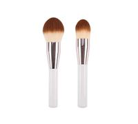 SROUPSUTKK 2pcs/set Big Size Foundation Makeup Brushes Contour Make Up Brush Beauty Tools Cosmetics White Handle Makeup Tools