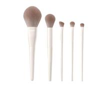 SROUPSUTKK 5/7/10/12pcs Professional Makeup Brushes Tools Set White Eyeshadow Eyeliner Foundation Brush Women Facial Beauty Cosmetic Tool Makeup Tools(5pcs)