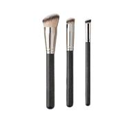 SROUPSUTKK 5pcs Makeup Brush Set Foundation Eye Tool Blush Powder 3-Point Velvet Loose Puff Makeup Tools(A2)