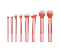 SROUPSUTKK 6/7/8/12Pcs Pro Makeup Brush Set Eyeshadow Blush Loose Powder Concealer Beauty Travel Premium Synthetic Hair Makeup Tools(8Pcs Pink)