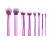 SROUPSUTKK 6/7/8/12Pcs Pro Makeup Brush Set Eyeshadow Blush Loose Powder Concealer Beauty Travel Premium Synthetic Hair Makeup Tools(8Pcs Purple)