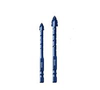 SROUPSUTKK 7/6/5/4PCS Four-edge Serrated Drill Bit Set For Drilling Holes In Glass Tiles Walls Concrete 3-12mm Sawtooth Tools drill bit(Bruin)