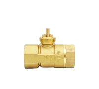 SROUPSUTKK Brass Motorized Ball Valve 3-Wire Two Control Electric Actuator AC220V 2 Way DN15 DN20 DN25 DN32 DN40 Without Válvula angular para baño.(DN32)