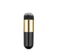 SROUPSUTKK Foundation Brush Blush Large Small Fat Pier Make-Up Professional No Residue Cosmetic Makeup Tools(Black and gold)