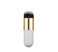 SROUPSUTKK Foundation Brush Blush Large Small Fat Pier Make-Up Professional No Residue Cosmetic Makeup Tools(White and gold)