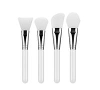 SROUPSUTKK Silicone Face Mash Brushes 4pcs Makeup Kit Gel Cosmetic Facial Skin Care Beauty Tools Makeup Tools(White)