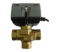 SROUPSUTKK Three-way Actuator Valve 220V AC Three Way Motorized Electric Válvula angular para baño.(1")