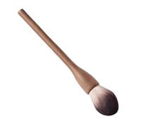 SROUPSUTKK Vintage Wood Handle Makeup Brush Super Soft Walnut Loose Powder Blush Foundation Contour Makeup Tools(Highlight brush)