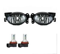 SRQORT Auxiliary Lights 1698201556 1698201656 Fog Lamp Assembly For Mercedes For Benz W211 W204 E350 E550 2007 2008 2009 Front Bumper Anti Fog Light(Pair With m10 LED)