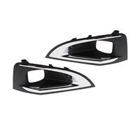 SRQORT Auxiliary Lights 9817136777 For Peugeot 3008 P84 2016 2017 2018 2019 Front Bumper Fog Light Cover Grille Fog Lamp Grilles Trim Foglight Frame(1pair)