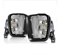 SRQORT Auxiliary Lights For Dodge For Ram 1500 2013 2014 2015 2016 2017 2018 2-In-1 Car Led Fog Lamp White Daytime Running Lights Drl Waterproof