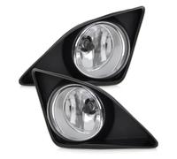 SRQORT Auxiliary Lights Pair For Toyota For Corolla 2009-2010 Front Bumper Clear Lens Fog Lights Lamps With Grille Black Cover