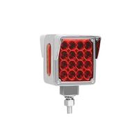 SRQORT Brake Stop Light 3inch Dual Face Auxiliary Light 12V 24V LED Side Turn Signal Truck Flash Brake Warning Indicator Front Bumper Work Lamps 35Led(1pc Left Light)
