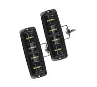 SRQORT Brake Stop Light 6D Lens LED Fog Light Bar White Driving Beam Work Lamp 6inch Yellow Foglight For Niva Pickup Truck 12-24V(2pcs White Light)