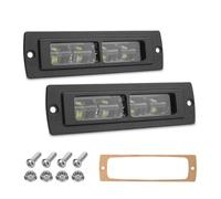 SRQORT Brake Stop Light Flush Mount LED Auxiliary Headlight Bar 7inch Reverse Signal for UTV Buggy ATV SUV 4x4 Pickup 6D Lens Work Lamp 12/24V Pod Light(2pcs LED Light Bar)