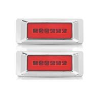 SRQORT Brake Stop Light Front Rear LED Brake Light 12/24V Turn Signal Lamp for Semi-Trailer Cargo Van Pickup Truck Tractor Car Parking Taillight(2pcs Red Light)