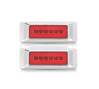 SRQORT Brake Stop Light Front Rear LED Brake Light 12V 24V Turn Signal Lamp for Semi-Trailer Cargo Van Pickup Truck Tractor Car Parking Taillight(2pcs Red Light)