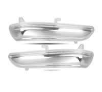 SRQORT Brake Stop Light Side Mirror Light Shell 1607512680 for Peugeot 208 2008 I Series 2013-2019 Rearview Mirror Turn Signal Lamp Cover(L and R)