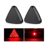 SRQORT Brake Stop Light Universal Car Style Triangle Rear Stop Light Tail Third Brake Lamp 12V RED For Pickups Suvs Trucks Trailers Motorcycles Cars(2pcs brake lights)