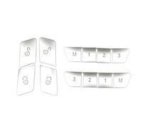 SRQORT Car Decoration Interior 12PCS Car Door Seats Memory Adjusting Push Button Trim Cover Sticker For Mercedes For Benz CLA GLA GLK GLE CLS GL ML A B E Interior Moulding Trim