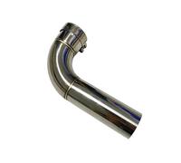 SRQORT Car End Pipes 90 Degree Turn Pipe The Muffler Is Connected To The Elbow The Car Accessories The Exhaust Pipe Stainless Steel Exhaust Tail Muffler Tip Pipe(60mm-63mm)