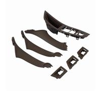 SRQORT Car Interior Door Inner Handle 7Pcs Car Driver Seat Front Right Armrest Interior Door Handle Pull 1Hole for BMW F10 10-17 LHD Auto Interior(Mocha)