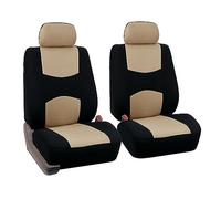 SRQORT Car Seat Covers 4Pcs Car Seat Covers Universal Auto Cushion Protectors Full Set Front Seats Breathable Non-slip Covers Auto Interior Accessories Car Seat Cover Sets(4Pcs 2 seat Beige)