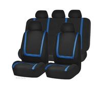 SRQORT Car Seat Covers Car Seat Covers For Chevy For Lacetti For Niva For Orlando For Cobalt For Lanos For Cruze For Malibu For Sonic Car Seat Protector Car Seat Cover Sets(C-Blue-9PCS)